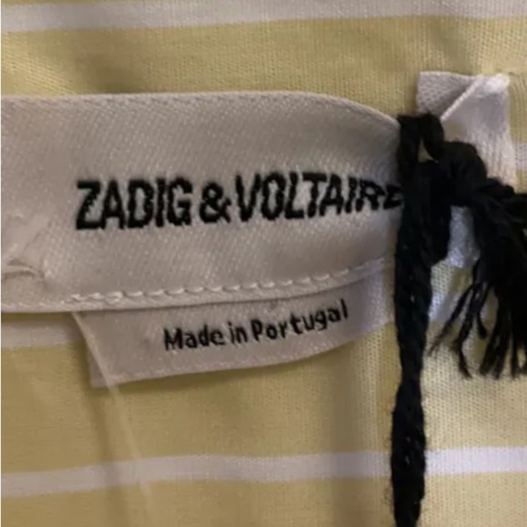 Zadig & Voltaire Long Sleeve Tais Raye button up Shirt NWT $250 casual designer - Picture 5 of 8